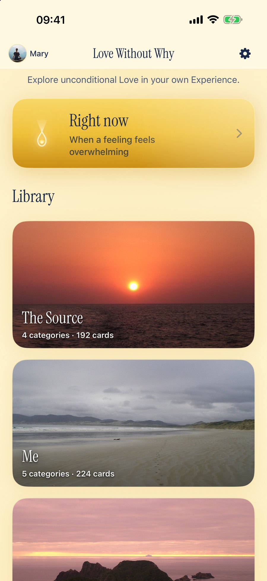 Arrive at what is here: quick help and six areas.