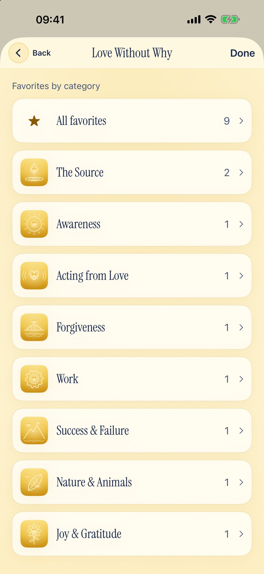 Keep the cards that reach you as favourites.
